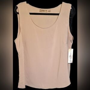 NOTATIONS Tan Sleeveless Top NWT